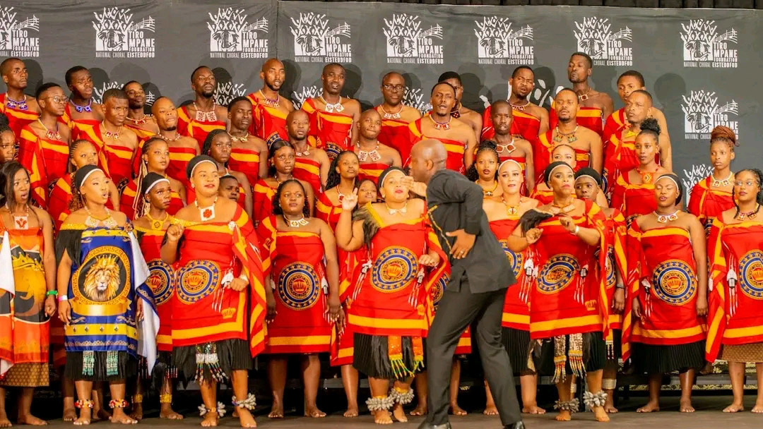 His Majesty’s Correctional Services Choir on the stage.